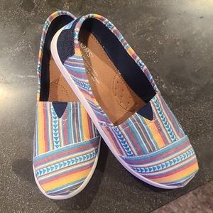 Toms Multi Blanket Stripe Slip-On